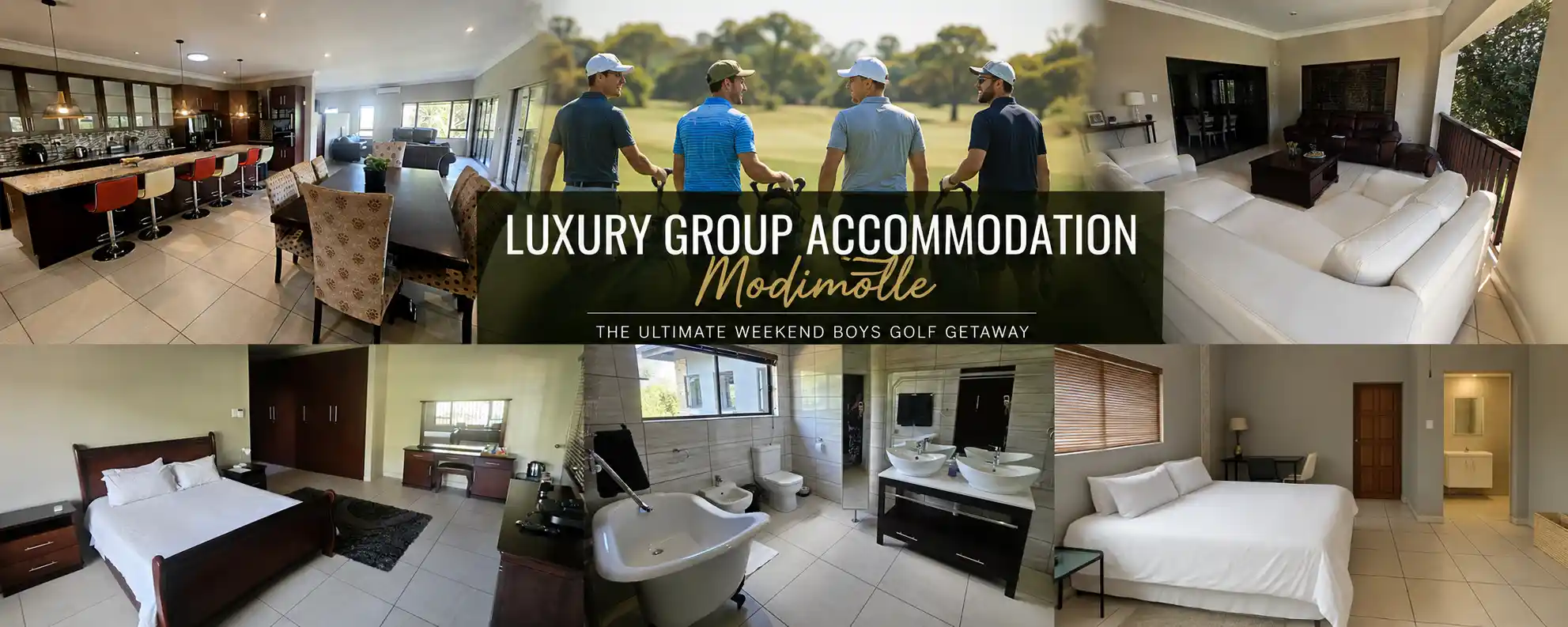 Luxury group accommodation for golf weekends at Bokmakierie Place Modimolle