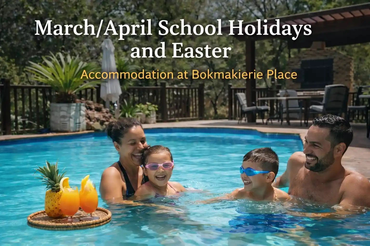 March and April school holidays accommodation in Modimolle at Bokmakierie Place