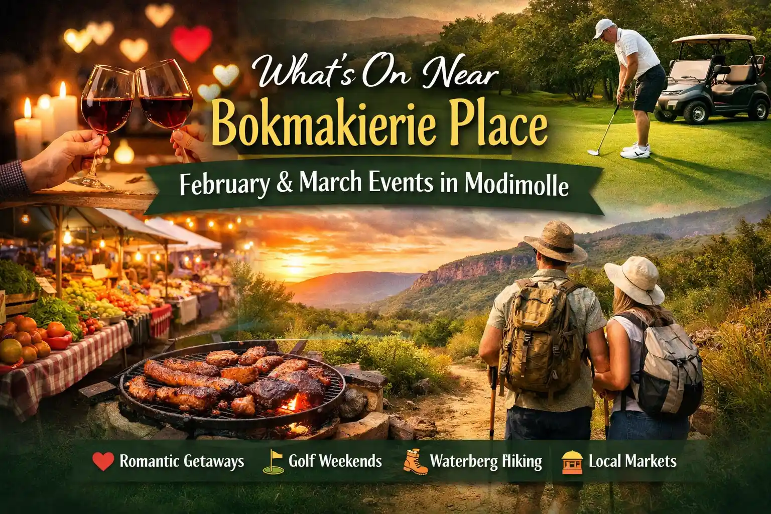 What’s on near Bokmakierie Place in Modimolle in February and March